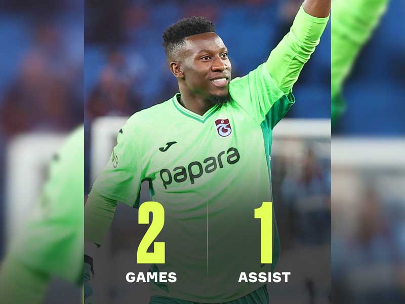 Ngoại trừ việc cứu thua, André Onana còn là ngòi nổ của 1 bàn thắng 