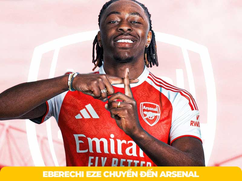 Từ cầu thủ bị thải loại năm 13 tuổi Eze đã có một chặng đường rất dài trước khi quay trở lại Arsenal.